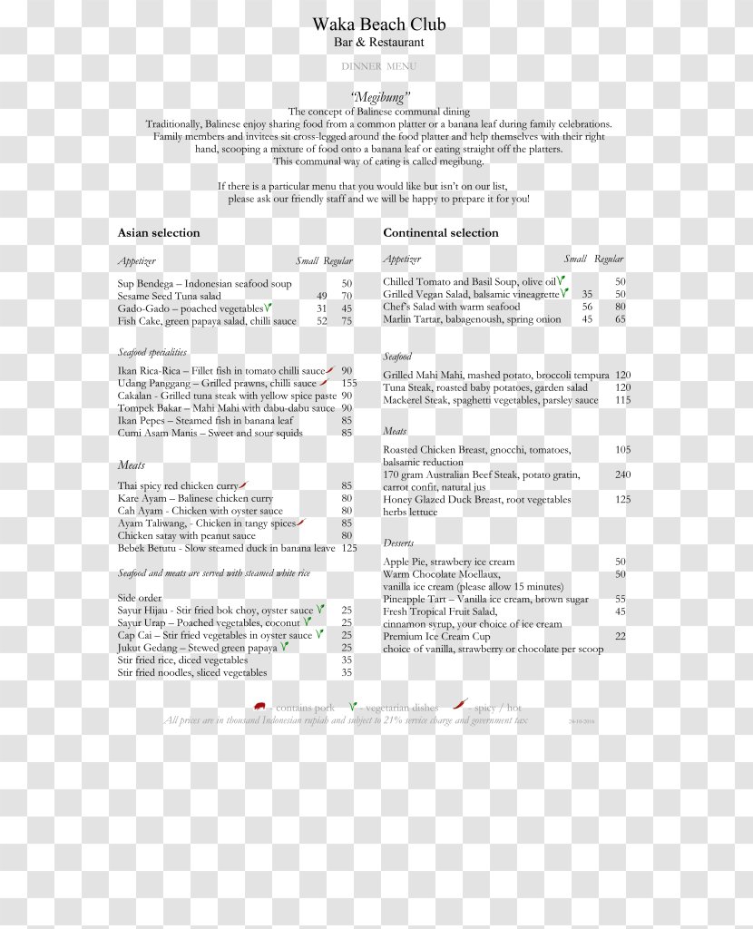 Document Line Curriculum English - Text - Dinner Menu Transparent PNG