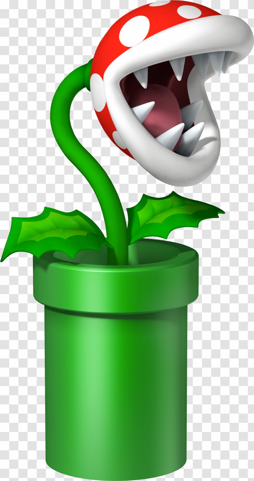 Super Mario Bros. New Bros Luigi - Plant - Pipe Transparent PNG