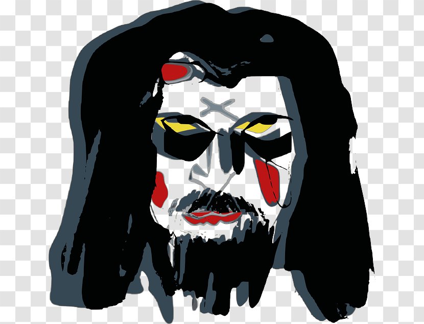 Mask Face Clown - Supervillain Transparent PNG