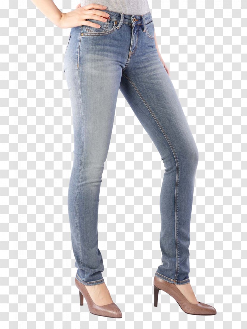 Jeans Denim Waist Leggings - Flower Transparent PNG