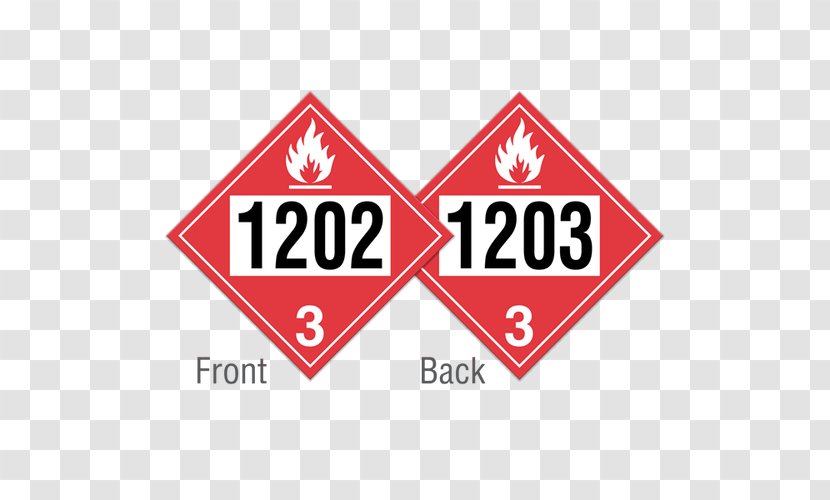 HAZMAT Class 3 Flammable Liquids Plastic Dangerous Goods Transport - Logo - Incom Transparent PNG