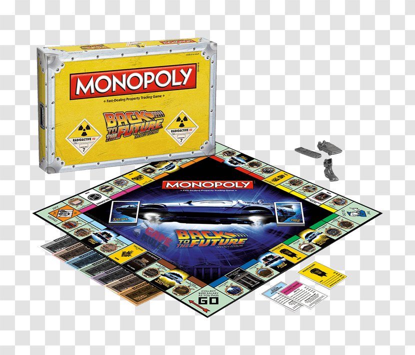Monopoly Back To The Future: Game Marty McFly Dr. Emmett Brown - Film - Man Transparent PNG