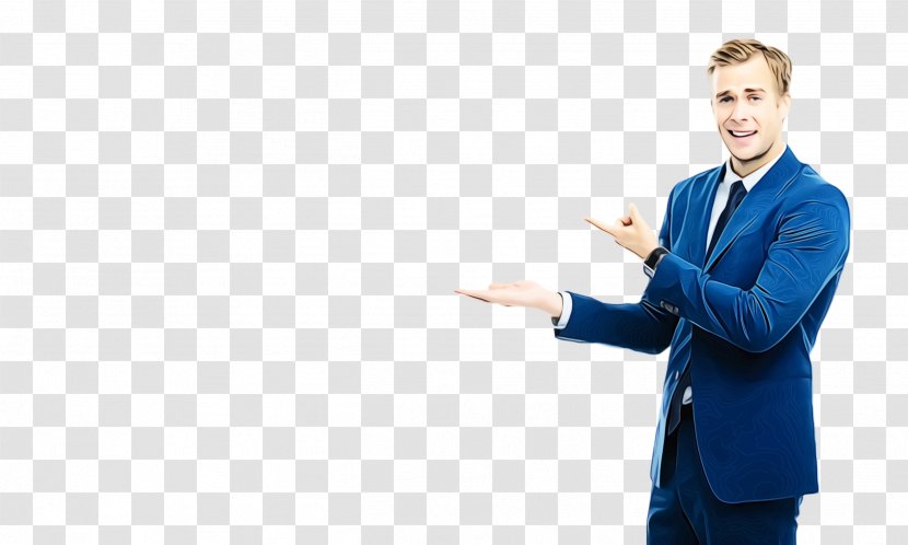 Standing Gesture Businessperson Business White-collar Worker - Smile Suit Transparent PNG
