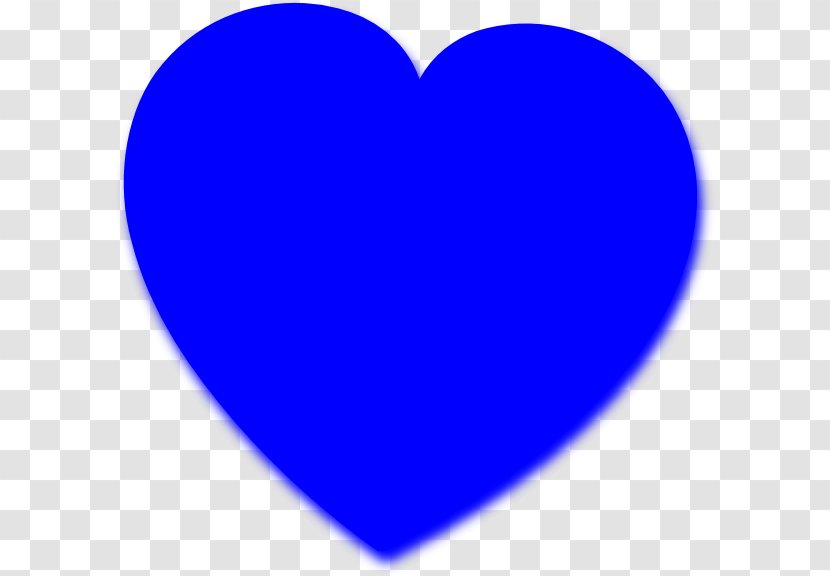 Line Point Heart Font - Cobalt Blue Transparent PNG