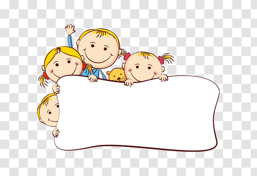 Child Cartoon Painting Drawing - Heart - Free Text Box Children Creative Deduction Transparent PNG
