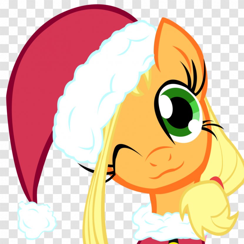 Applejack Pony Rainbow Dash Christmas Day Drawing - Silhouette - My Little Transparent PNG