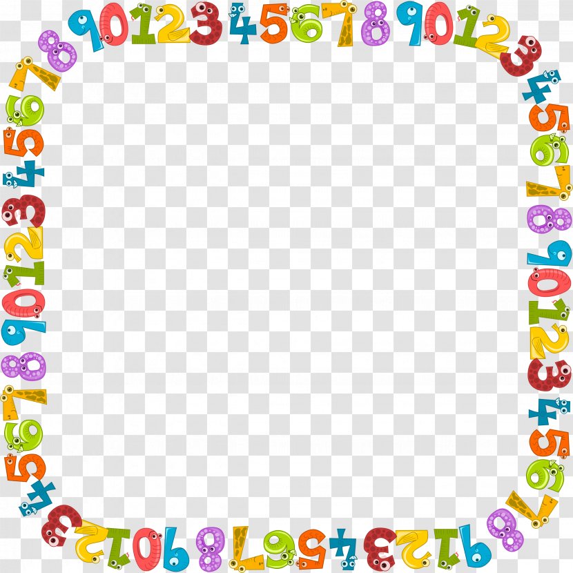 Clip Art Borders And Frames Decorative Image Drawing - Numbers Frame Transparent PNG