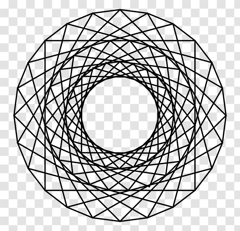 Crop Circle Drawing Clip Art - Sacred Geometry Transparent PNG