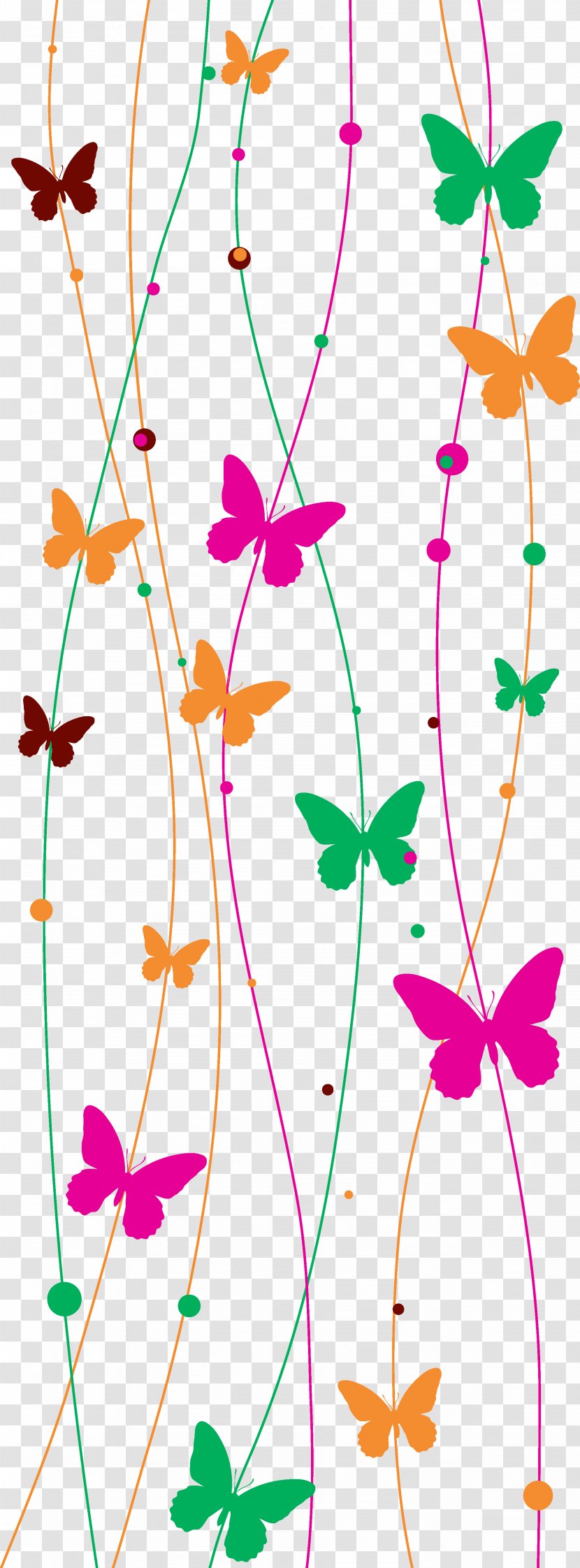 Butterfly Royalty-free Illustration - Branch - Line Transparent PNG