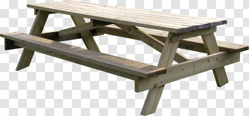 Picnic Table Bench Chair - Outdoor - Wooden Transparent PNG