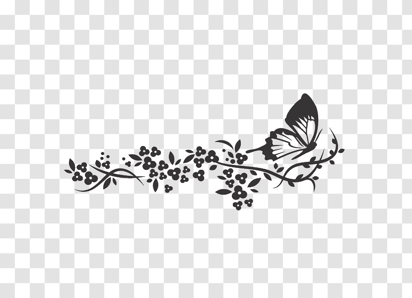 Wall Decal Stencil - Floral Design Transparent PNG