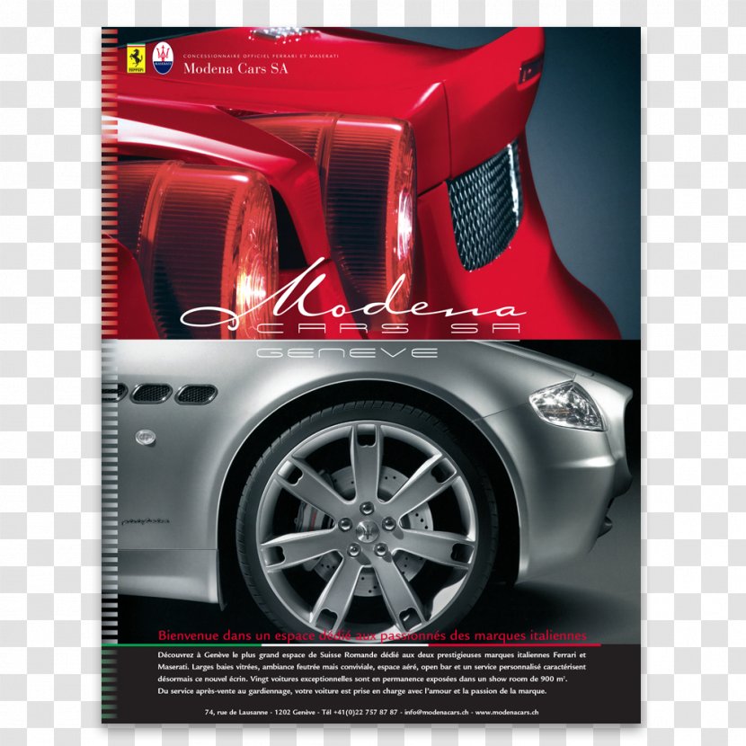 Alloy Wheel 2007 Maserati Quattroporte Sports Car GranTurismo - Brand Transparent PNG