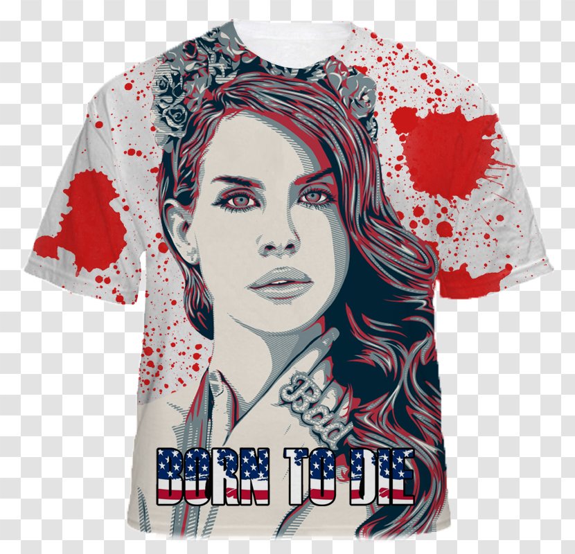 Lana Del Rey T-shirt Born To Die Paradise Ride - Neck Transparent PNG