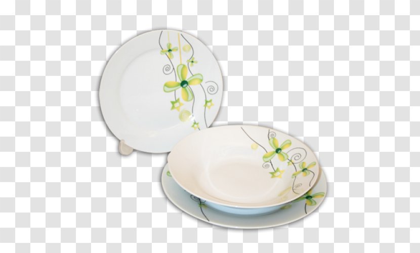 Porcelain Saucer Plate Ceramic - Dinnerware Set Transparent PNG