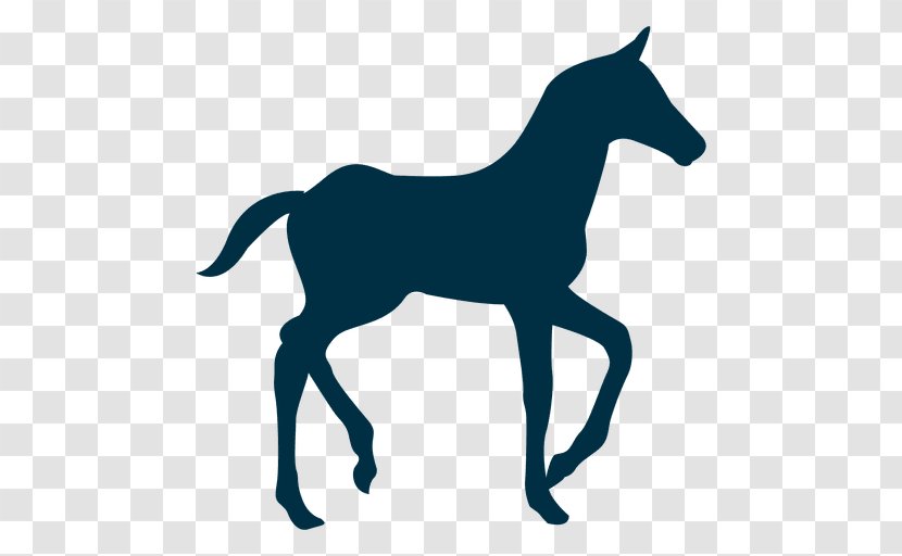 Tennessee Walking Horse Mule Silhouette Colt Clip Art - Foal Transparent PNG
