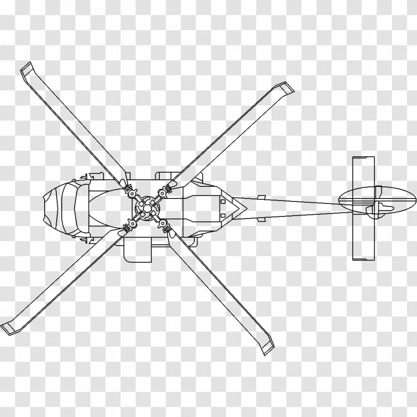 Helicopter Rotor Propeller White Transparent PNG