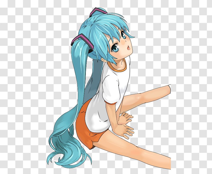 Black Hair Mammal Headgear Long - Tree - Miku. Transparent PNG