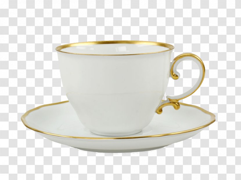 White Coffee Tea Cup Table - Plate - Cups Transparent PNG