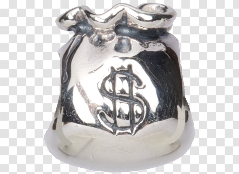Silver Pandora Charm Bracelet Bag Transparent PNG