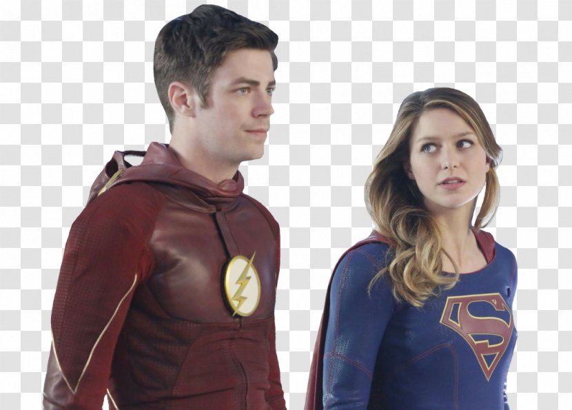 Grant Gustin Supergirl The Flash Duet - T Shirt Transparent PNG