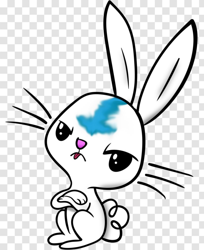 Domestic Rabbit Hare Easter Bunny Clip Art - Heart - Avatar Na Discorda Transparent PNG