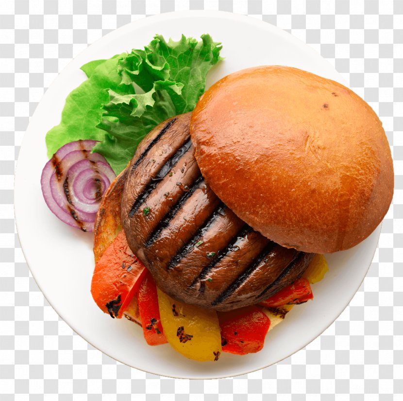 Buffalo Burger Cheeseburger Full Breakfast Veggie - Junk Food Transparent PNG