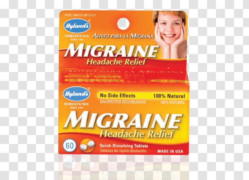 Dietary Supplement Migraine Hyland's Headache Homeopathy - Vertigo Transparent PNG