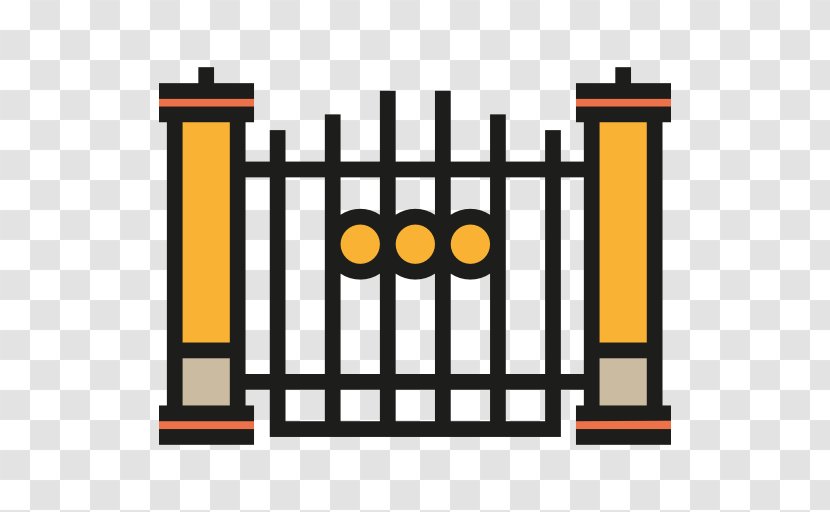 Gate Door Fence Wrought Iron - House Transparent PNG