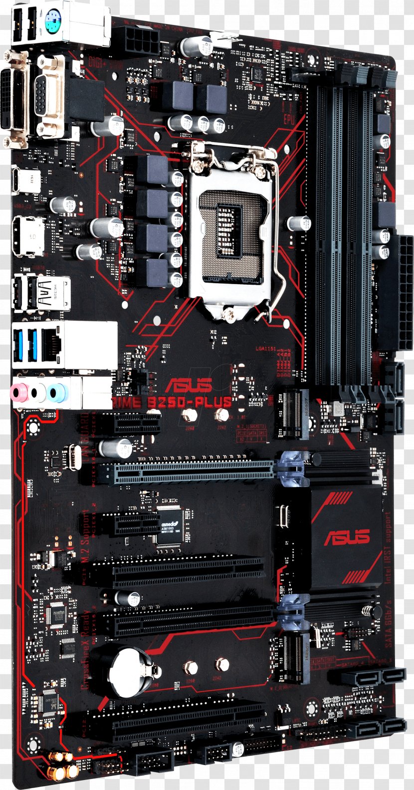 Intel LGA 1151 CPU Socket Asus Prime B250-PLUS Motherboard - Computer Cooling Transparent PNG