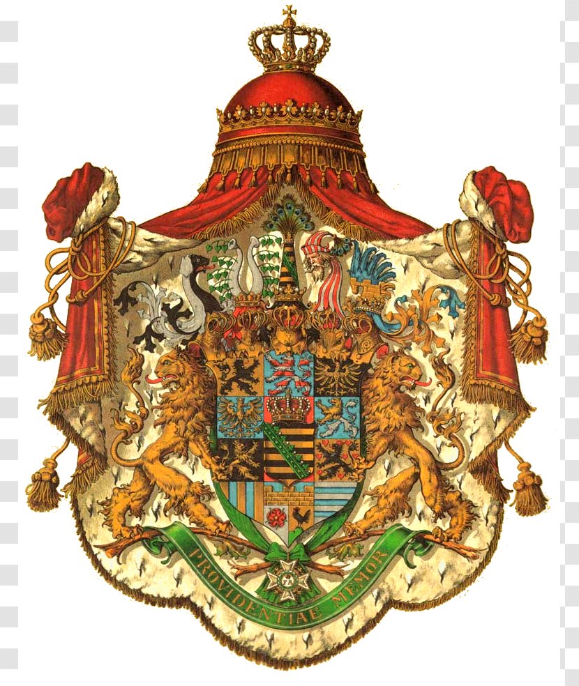 Kingdom Of Saxony Electorate House Wettin Saxe-Altenburg - Brass - Coat Arms Transparent PNG