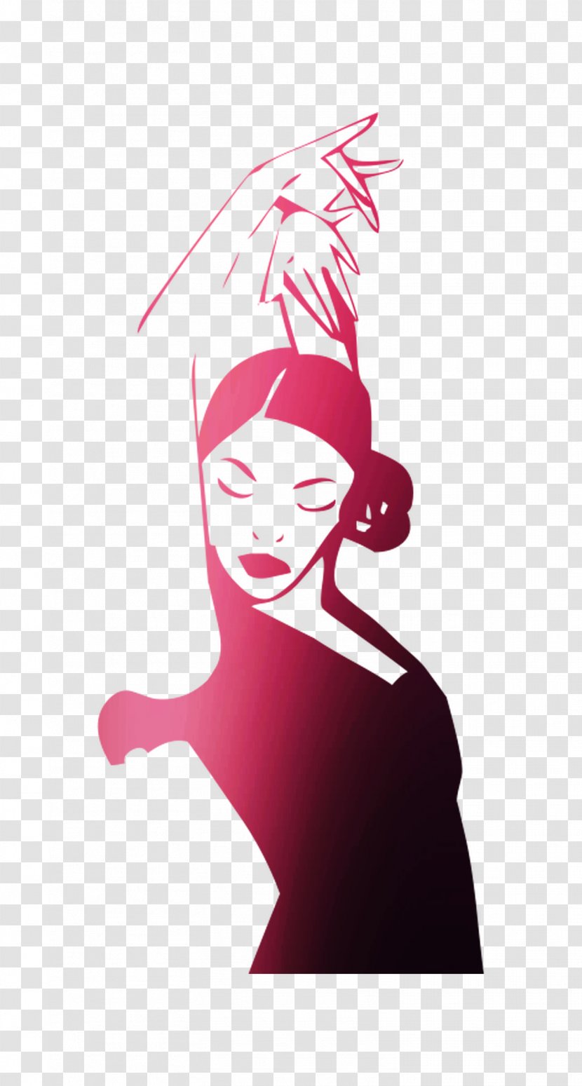 Illustration Opgebrand Flamenco Dance Stock Photography - Lip - Traje De Flamenca Transparent PNG