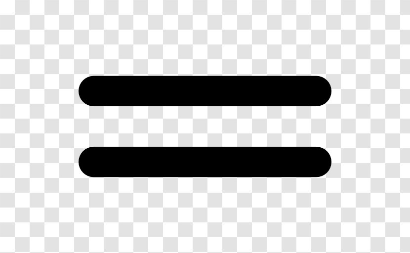 Equals Sign Equality Symbol Transparent PNG