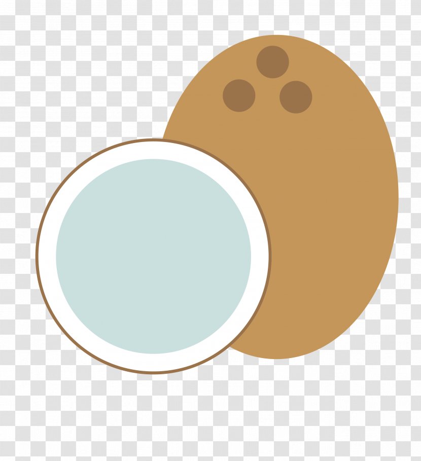 Circle Cartoon Pattern - Cup - Vector Coconut Transparent PNG
