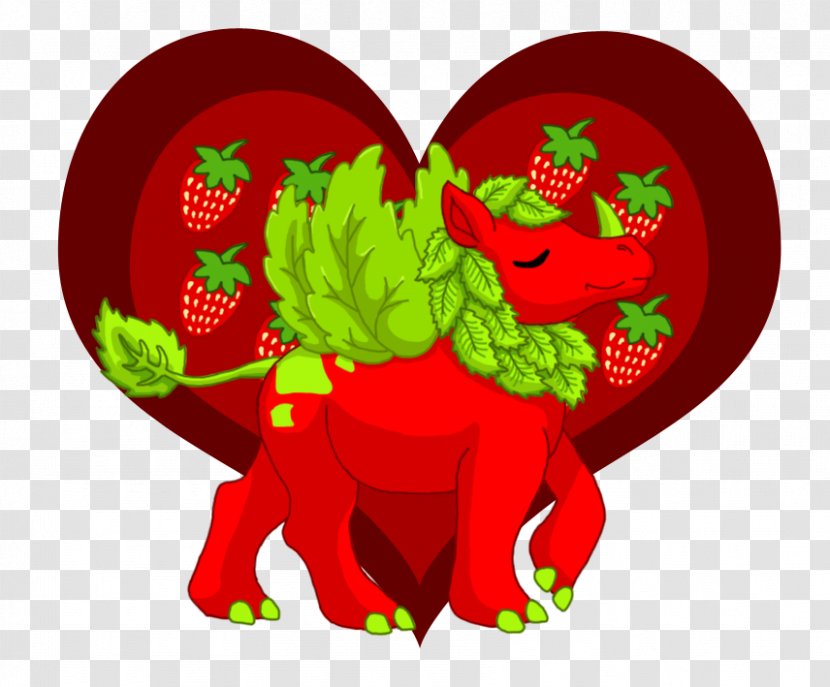 Color Line Art DeviantArt Cartoon - Flower - Lion Who Loved Strawberries Transparent PNG