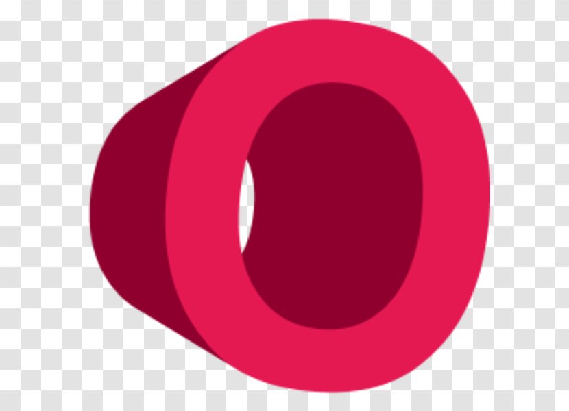 Circle Mouth Font - Magenta - Letter O Simple Transparent PNG