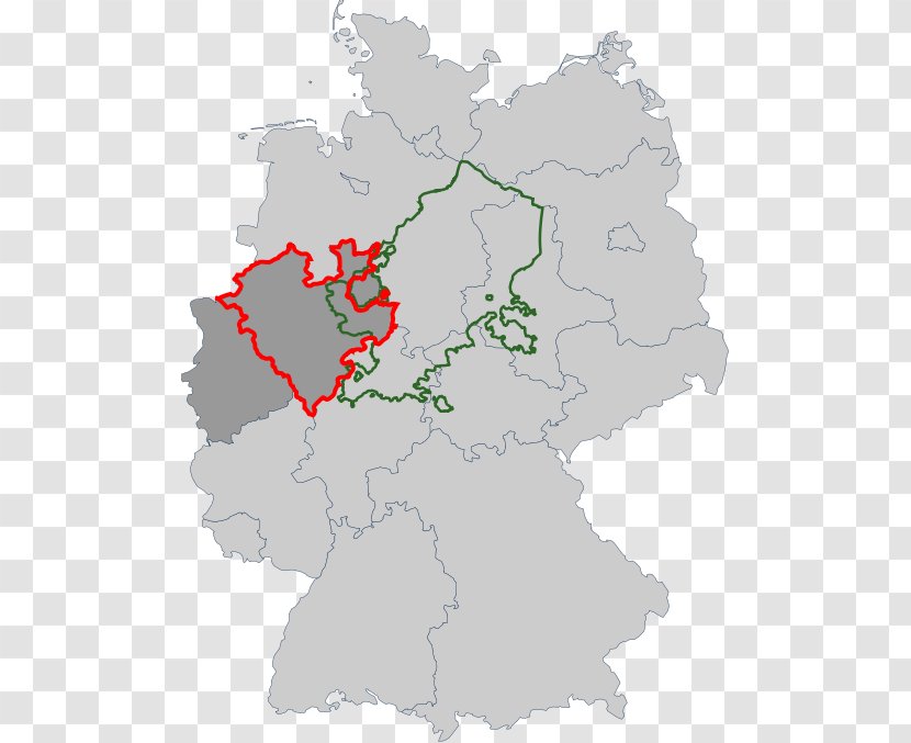 North Rhine-Westphalia Hamburg Metropolitan Region Province Of Westphalia States Germany - Map Transparent PNG
