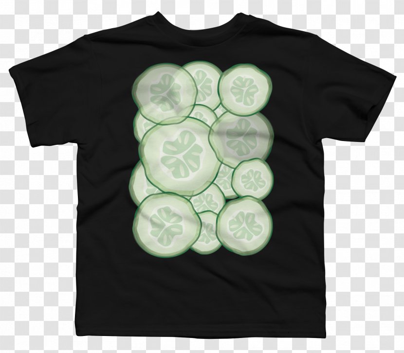 T-shirt Sleeve Design By Humans Hoodie - Shirt - Cucumber Slices And Image Transparent PNG