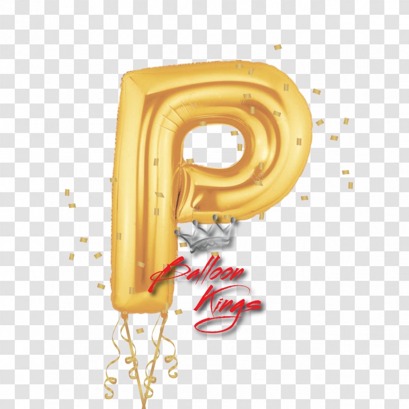 Toy Balloon Letter P Gold - Feestversiering Transparent PNG
