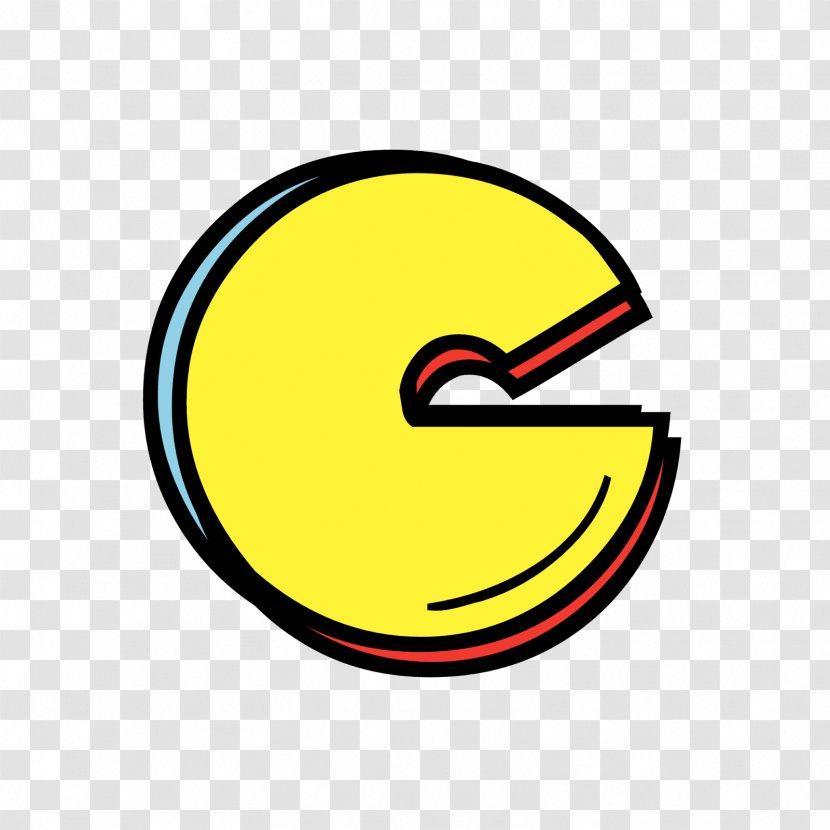 Pac-Man Smiley Smile -m- Clip Art Alphabet - Symbol - Packman Transparent PNG