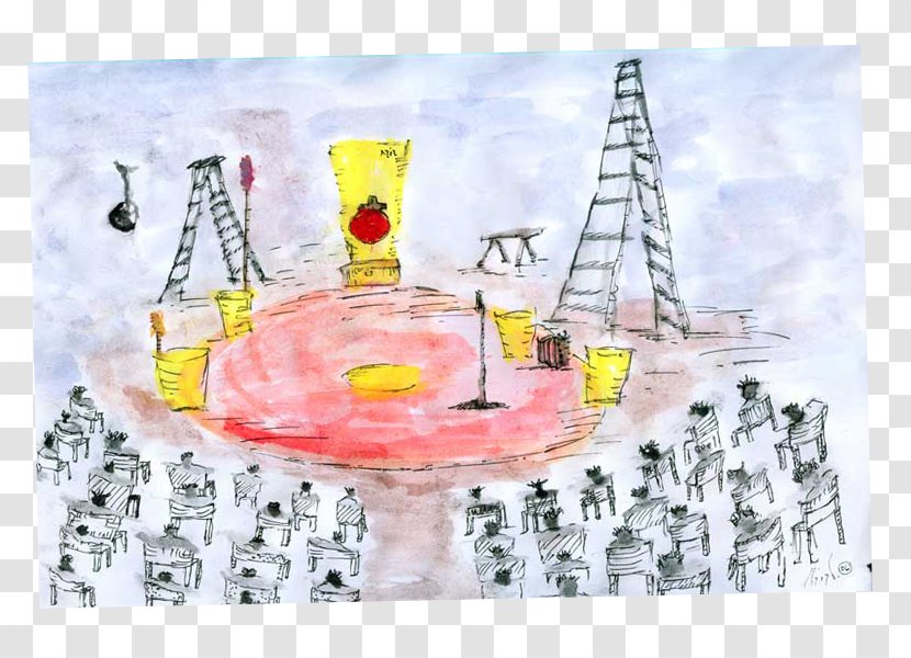Still Life Table-glass Water Paint - Yellow - Glass Transparent PNG