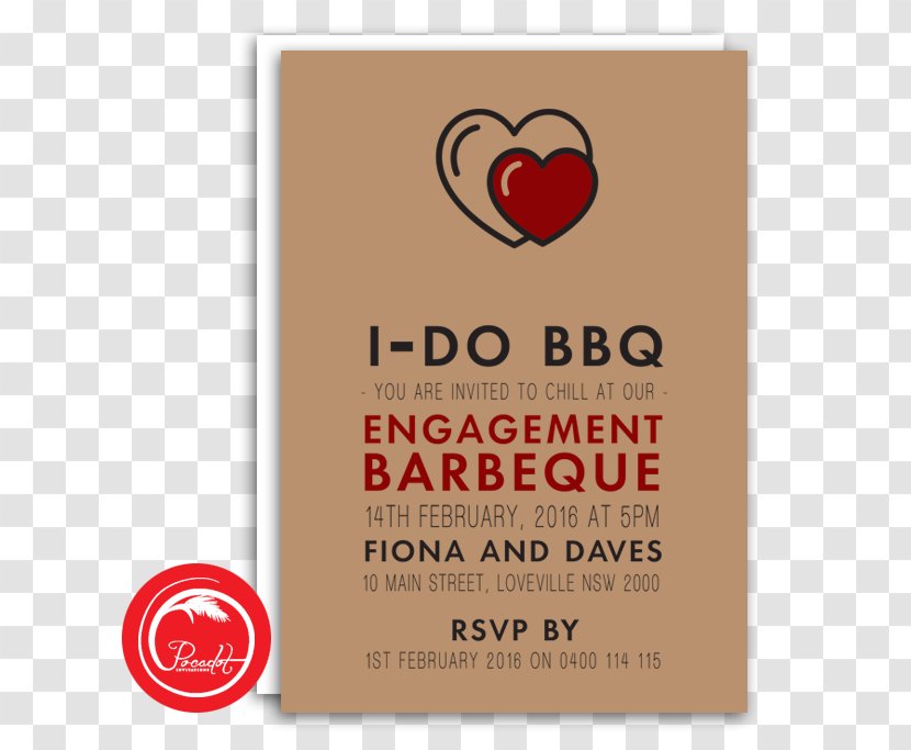 Logo Brand Font - Barbecue Party Invitation Transparent PNG