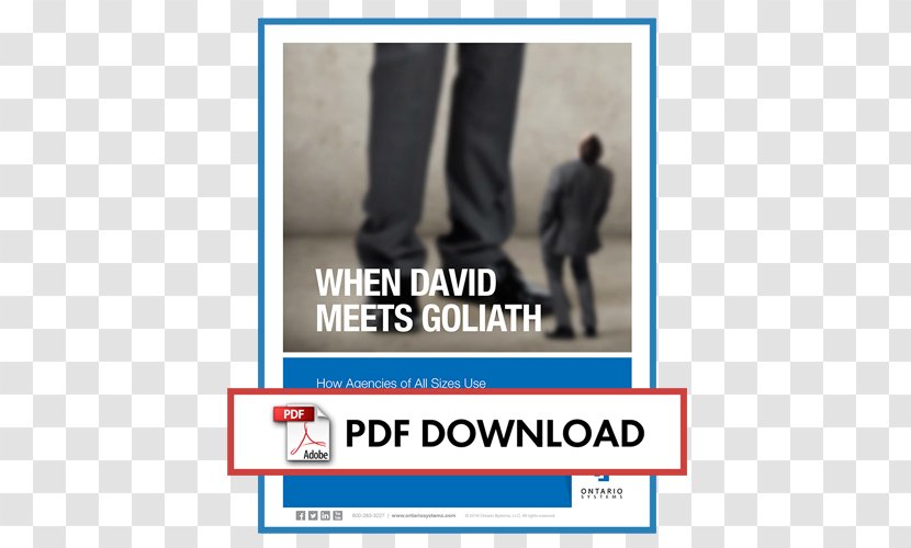Brand Job Shoe - Banner - David And Goliath Transparent PNG