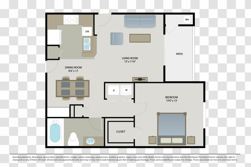 Cambridge Park Apartments House Real Estate Renting - Indoor Floor Plan Transparent PNG