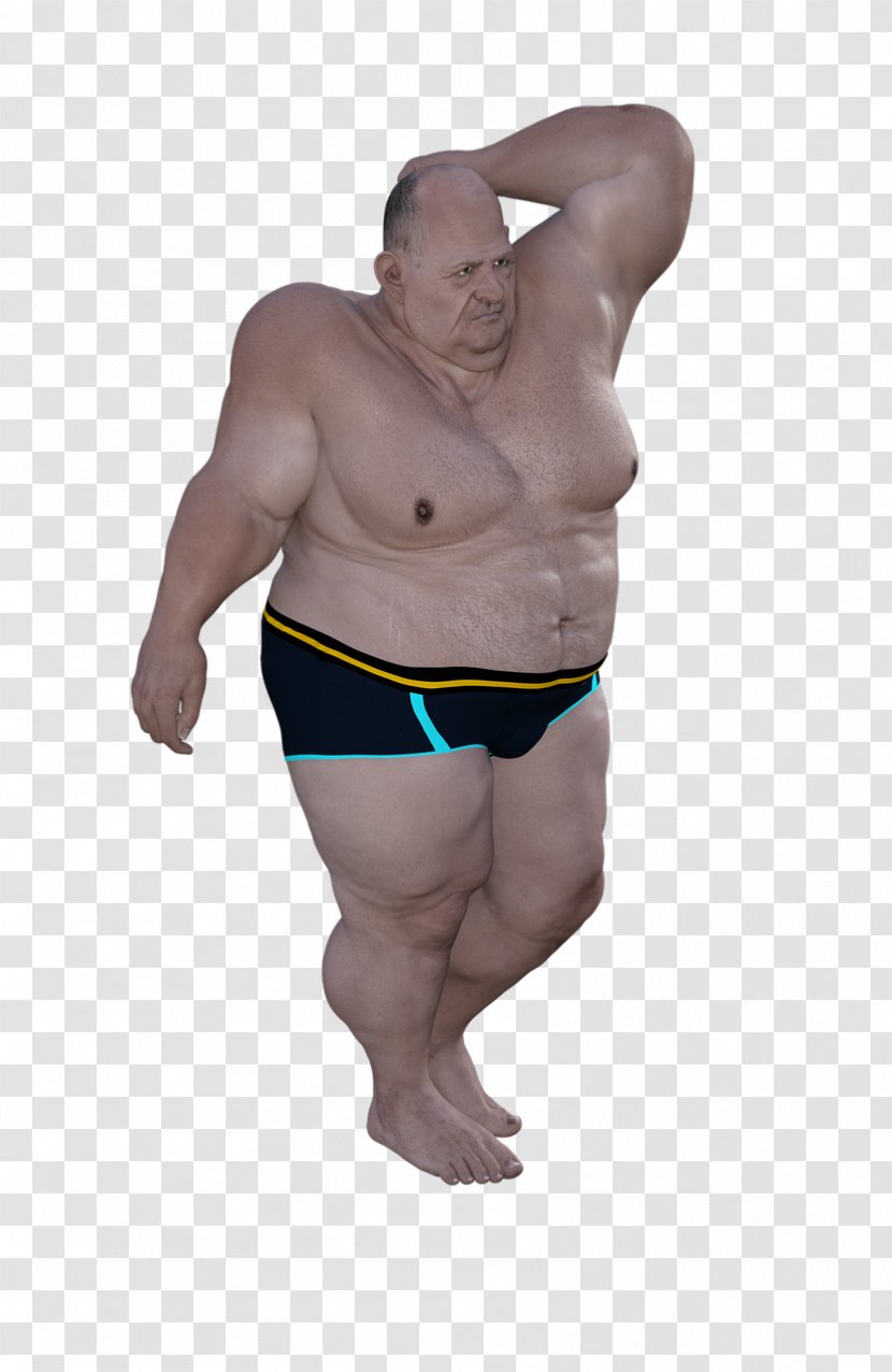 Overweight Abdominal Obesity Diet Health - Cartoon - Old People Transparent PNG