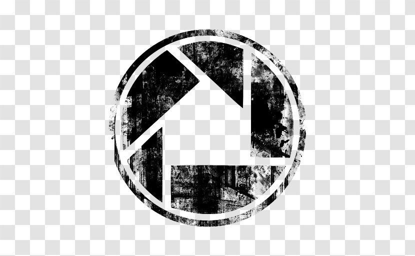 Black And White Photography Symbol - Monochrome - Grunge Flag Transparent PNG