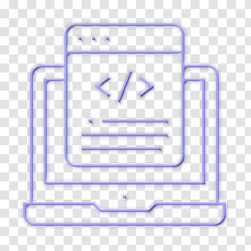 Web Development Icon Design - Text Transparent PNG