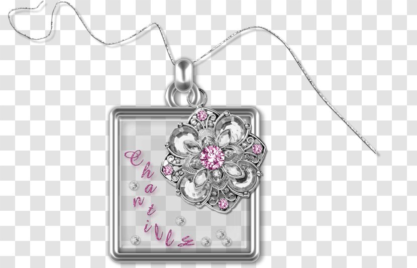 Locket Body Jewellery Silver Pink M - Jewelry Transparent PNG