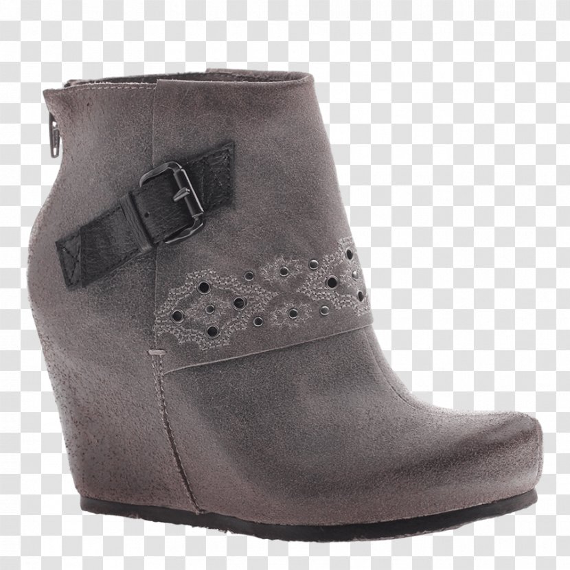Fashion Boot Wedge Suede Shoe - Fashionable Shoes Transparent PNG