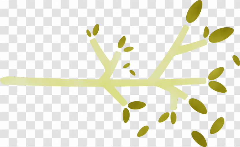 Twig Plant Stem Leaf Yellow Computer Transparent PNG