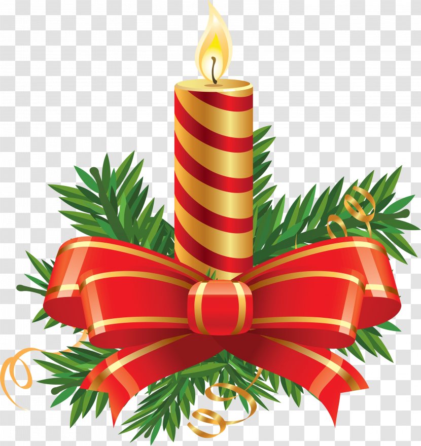 Christmas Candle Clip Art - Youtube - Image Transparent PNG